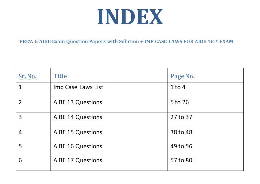 aibe study material